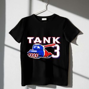 Patriotic Texas Rangers Tank Top In Red, White & Blue Design