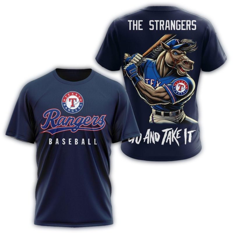 Texas Rangers The Strangers Go And Take It Mascot AOP Hoodie 1