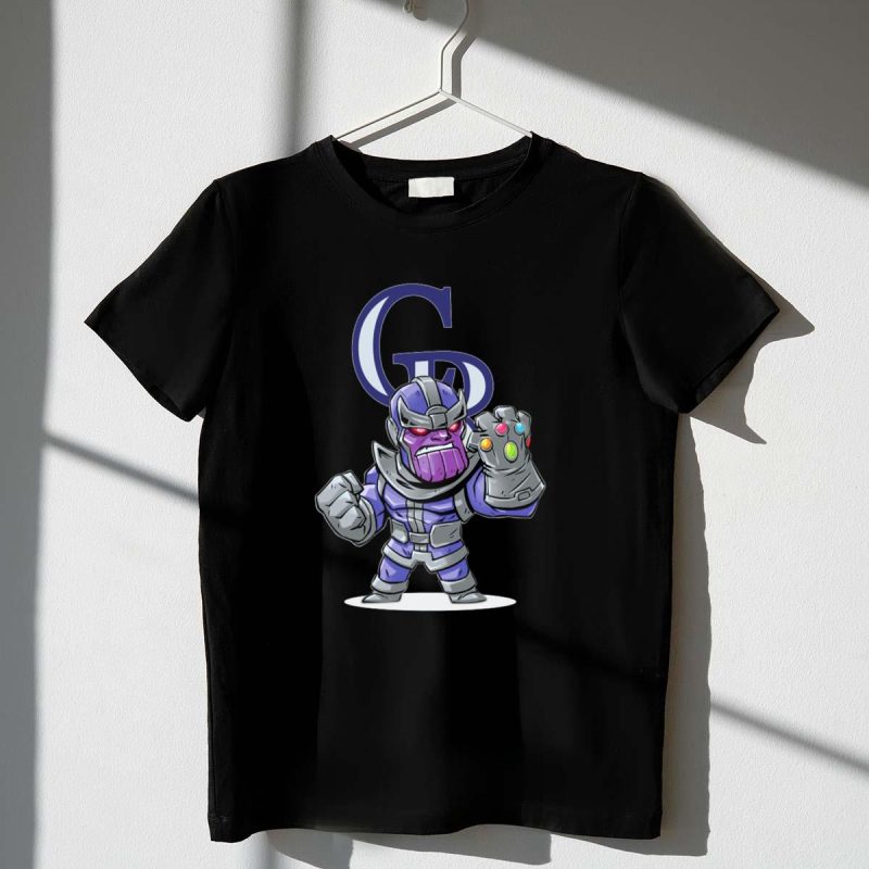 Thanos Colorado Rockies Crossover with Infinity Gauntlet and Rockies T Shirt t shirt 1 1