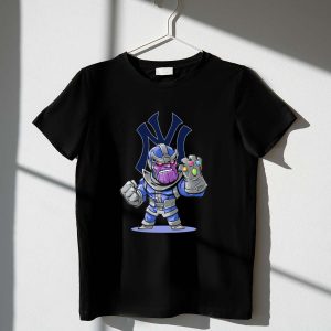 Thanos Infinity Gauntlet T-Shirt With New York Yankees Logo - Fan Gear