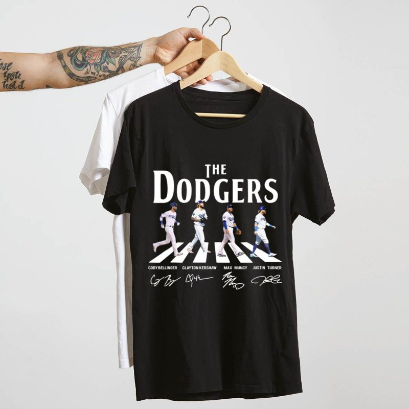Los Angeles Dodgers Abbey Road Signatures T-Shirt for Fans - Image 4