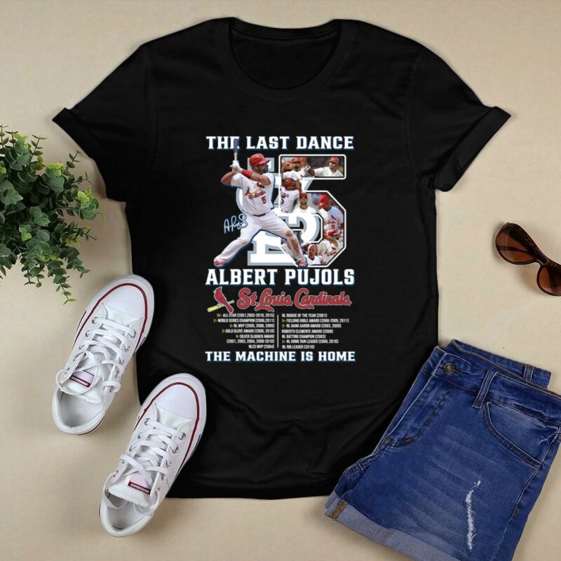 Albert Pujols St Louis Cardinals Last Dance Graphic T-Shirt – Unisex Gift - Image 5