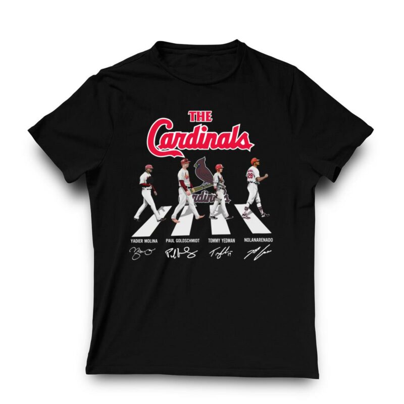 St Louis Cardinals Abbey Road Graphic T-Shirt – Unisex Baseball Tee - Image 3
