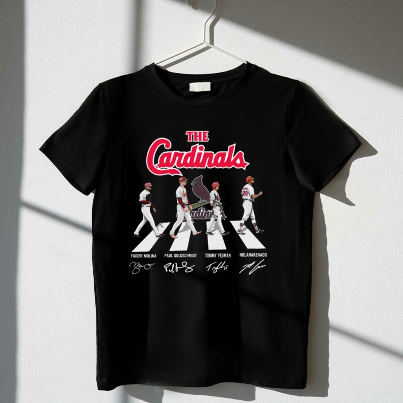 St Louis Cardinals Abbey Road Graphic T-Shirt – Unisex Baseball Tee - Image 4