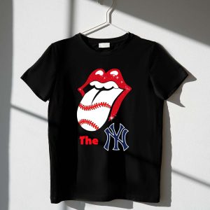 Yankees Rolling Tongue T-Shirt - Cool Baseball Graphic Tee