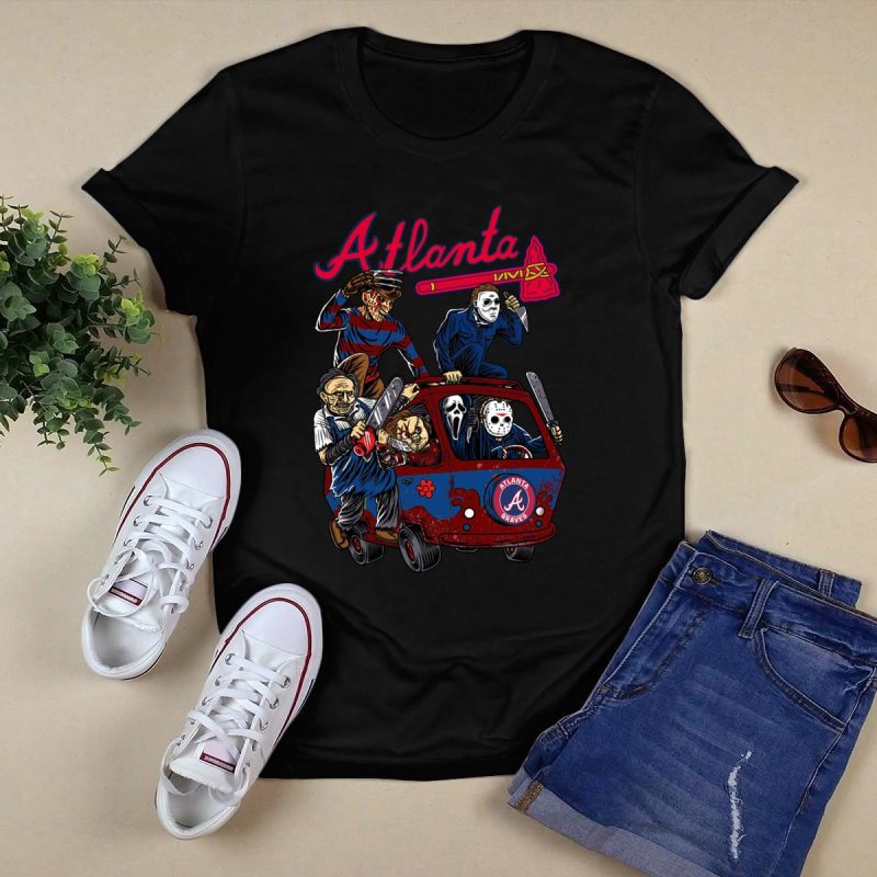 Atlanta Braves Horror T-Shirt - The Killers Club Graphic Tee - Image 5