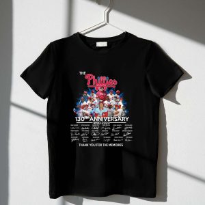 Phillies 130th Anniversary T-Shirt - Celebrate the Memories in Style!