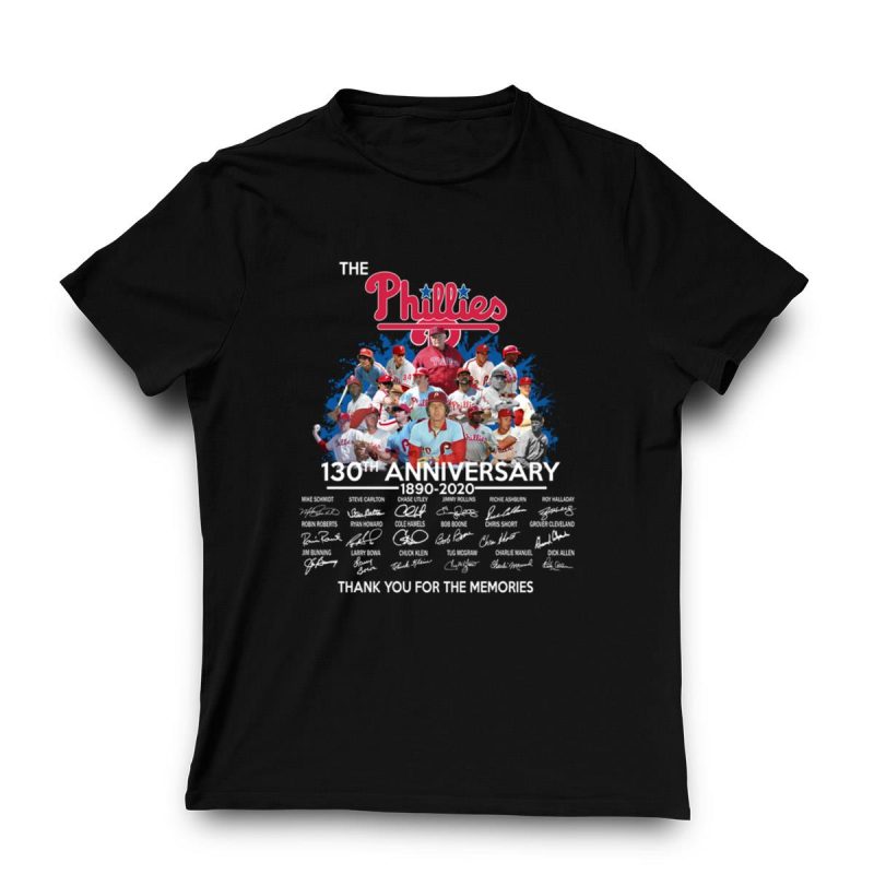 Phillies 130th Anniversary T-Shirt - Celebrate the Memories in Style! - Image 3