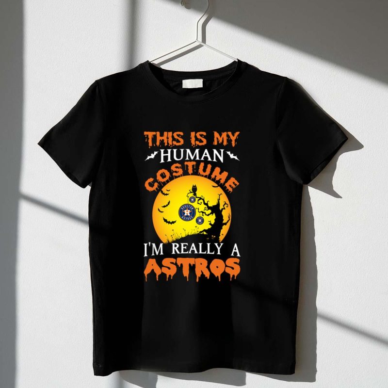 This Is My Human Costume Really A Houston Astros Halloween shirt t shirt 1 1