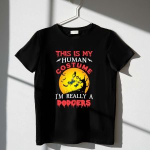Los Angeles Dodgers Halloween T-Shirt - My Human Costume Design