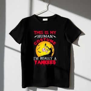 New York Yankees Halloween T-Shirt - 'This Is My Human Costume'