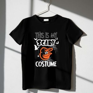 Scary Costume Baltimore Orioles Halloween T-Shirt For Fans