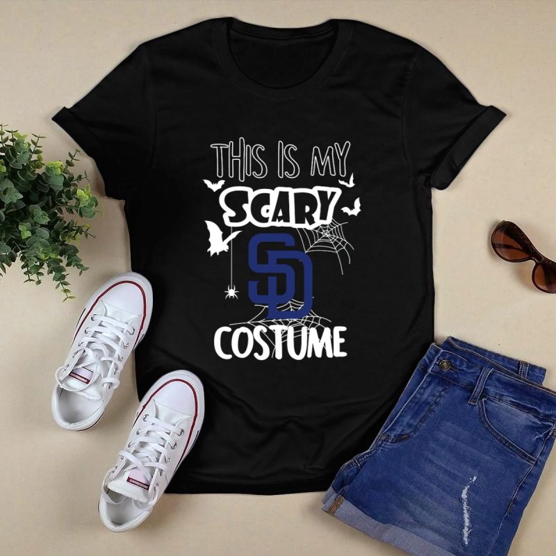 This Is My Scary Costume San Diego Padres Halloween T Shirt Black 1
