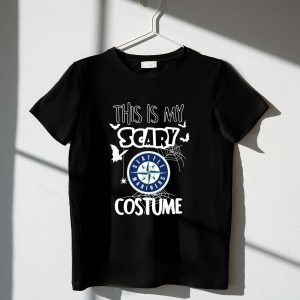 Scary Costume Seattle Mariners T-Shirt For Halloween Enthusiasts
