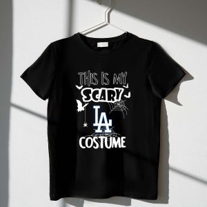 Scary Los Angeles Dodgers Costume T-Shirt For Halloween Fun