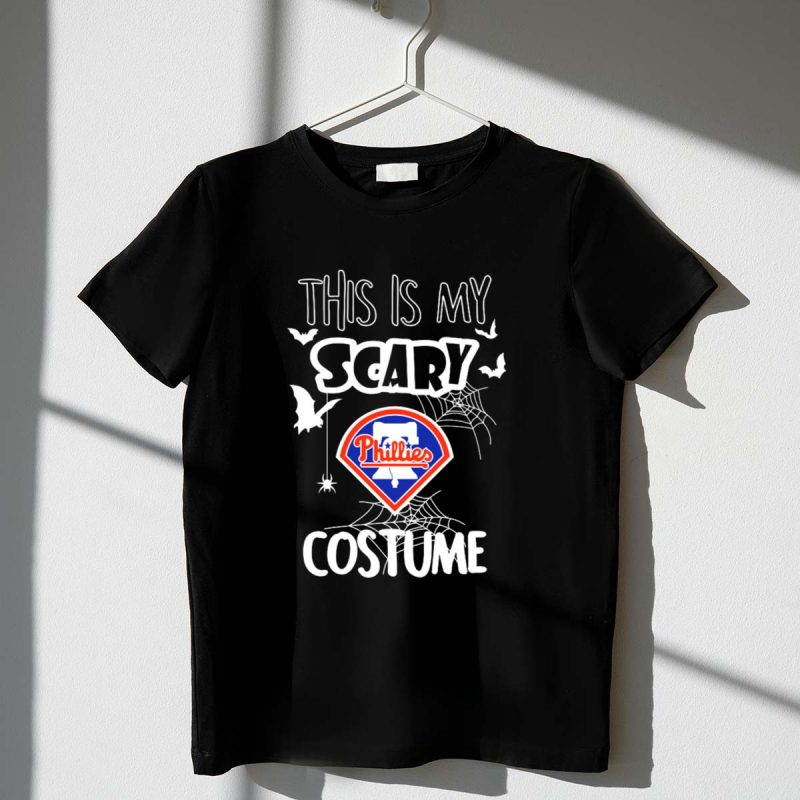 Scary Phillies Halloween Costume T-Shirt - Ideal for Phillies Fans!