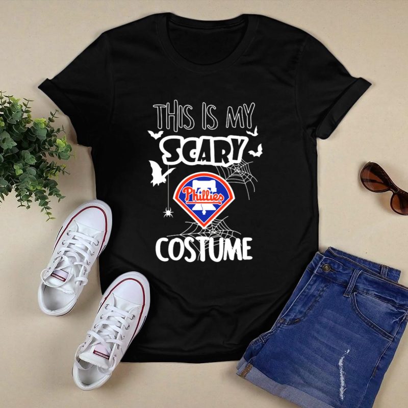 Scary Phillies Halloween Costume T-Shirt - Ideal for Phillies Fans! - Image 5