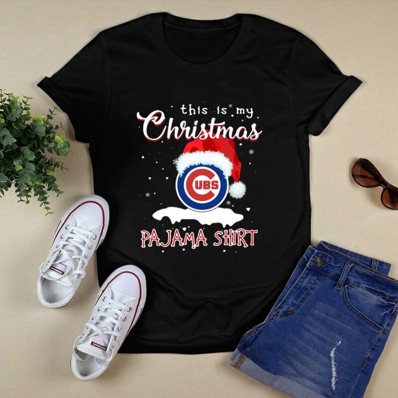 This is my christmas chicago cubs pajama christmas shirt t shirt 0.jpg