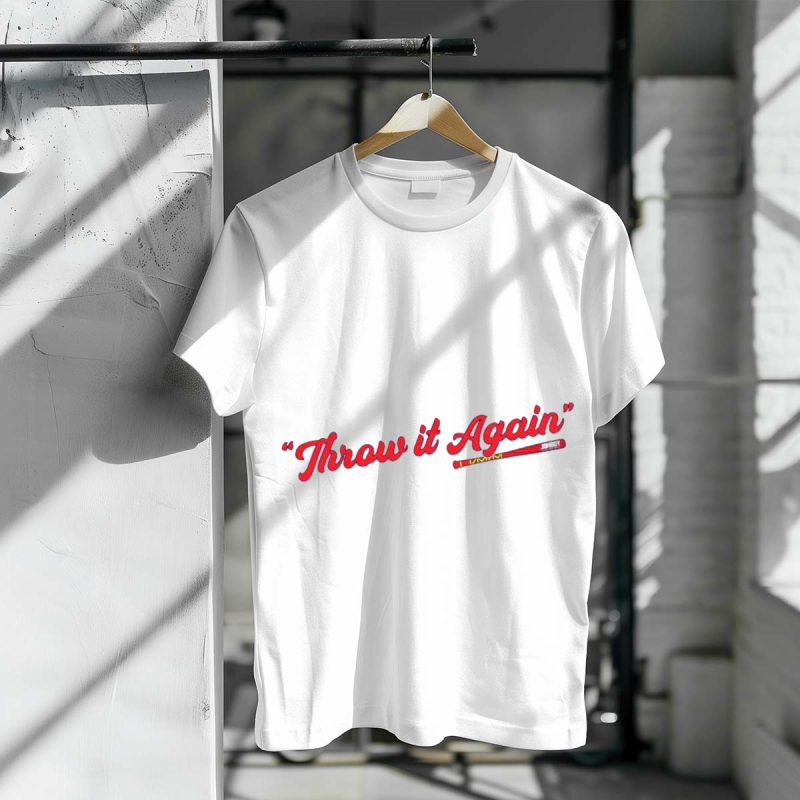 Atlanta Braves Jomboy Throw It Again T-Shirt - Stylish Fan Apparel - Image 3