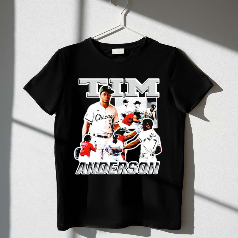 Tim Anderson Chicago White Sox Baseball Collage T Shirt t shirt 1 1