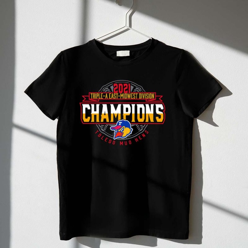 Toledo mud hens 2021 division champions t shirt 1 1