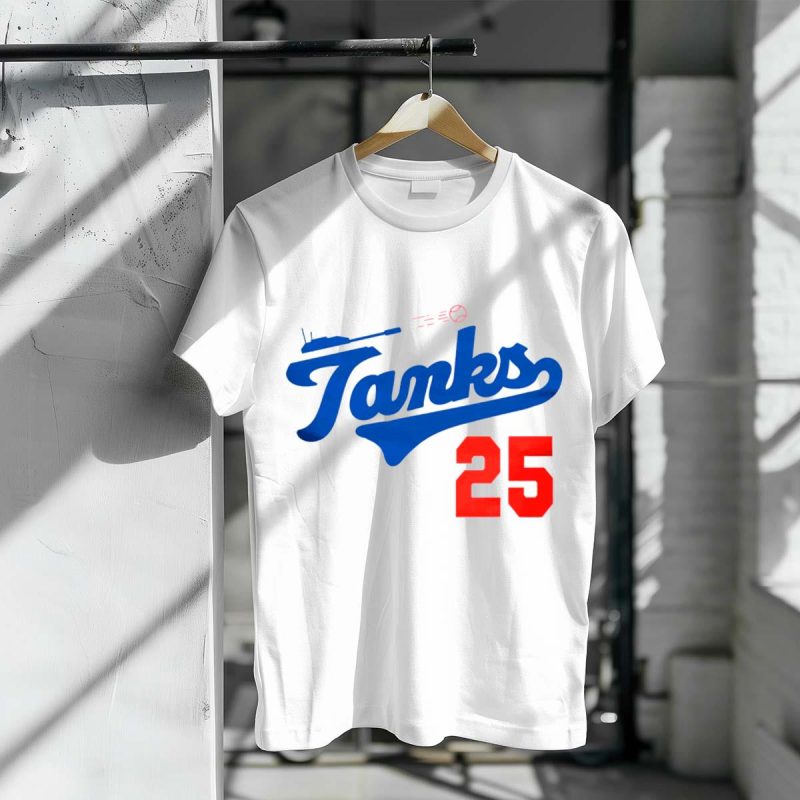 Tommy Edman 25 LA Dodgers T-Shirt - Official MLB Fan Apparel - Image 3
