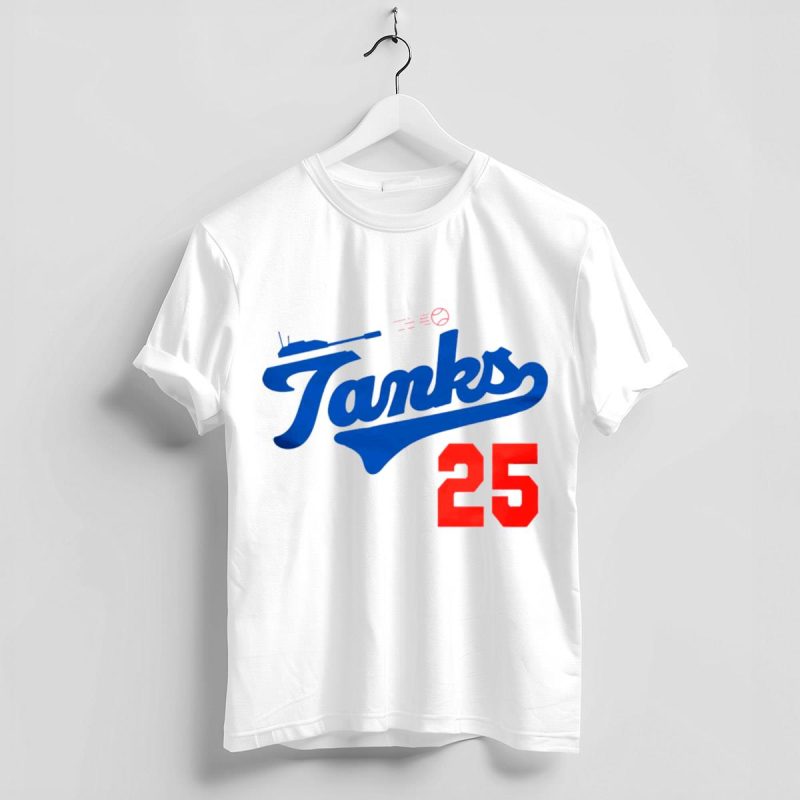 Tommy Edman 25 LA Dodgers T-Shirt - Official MLB Fan Apparel - Image 4