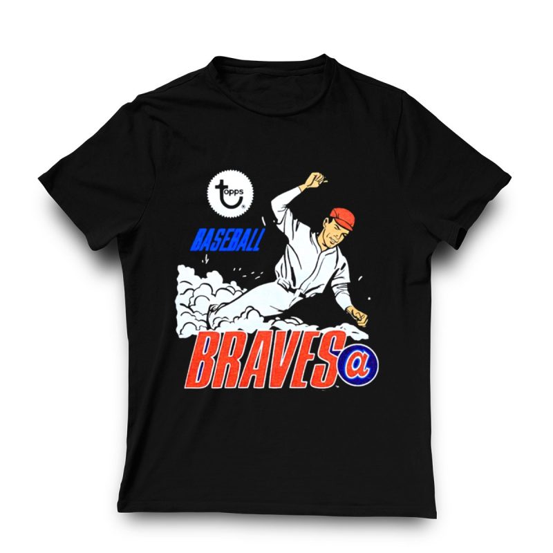 Atlanta Braves Topps Baseball T-Shirt - Official Team Apparel - Image 3