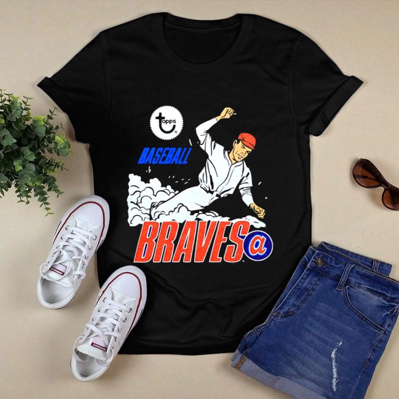 Atlanta Braves Topps Baseball T-Shirt - Official Team Apparel - Image 5