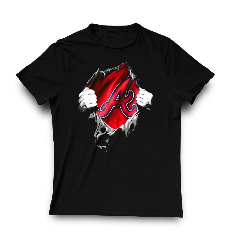 Atlanta Braves Torn V2 Logo T-Shirt - Stylish Fan Apparel - Image 3