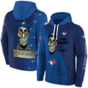 Toronto Blue Jays Achmed Skull All-Over Print Hoodie For Fans