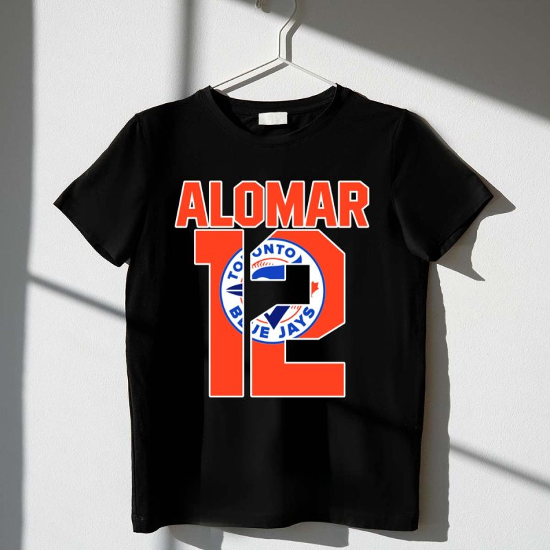 Toronto Blue Jays Alomar 12 Baseball Icon Jersey T Shirt t shirt 1 1