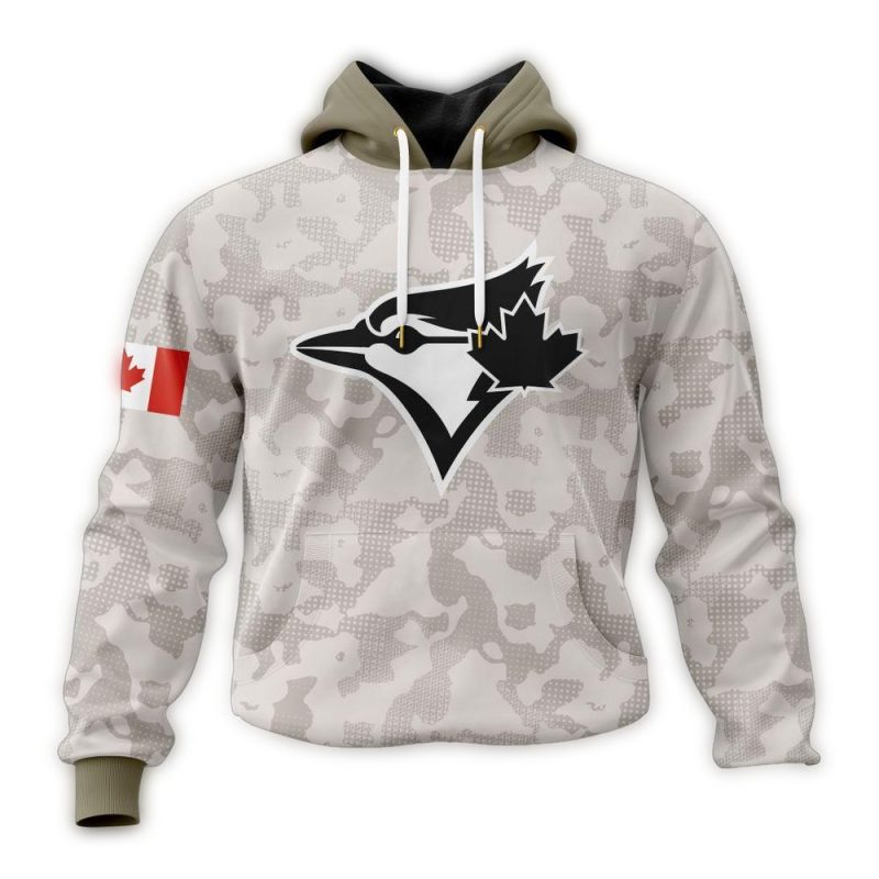 Toronto Blue Jays Armed Forces Day AOP Hoodie 1