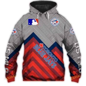 Toronto Blue Jays All Over Print Hoodie - Mlb Baseball Apparel