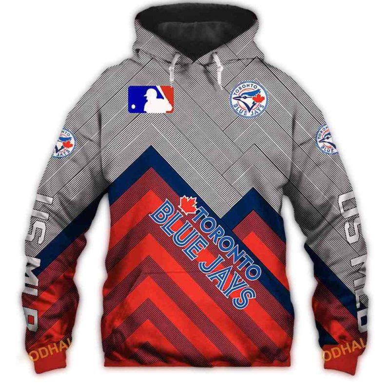 Toronto Blue Jays Baseball Major League AOP Hoodie 1