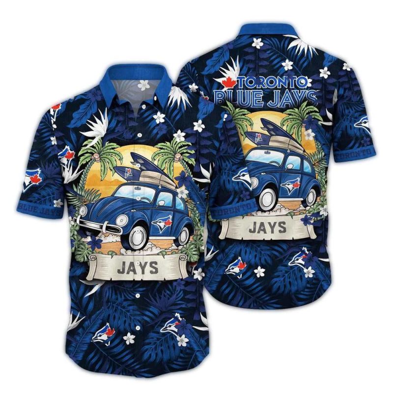 Toronto Blue Jays Camping Summer Tropical Hawaiian Shirt 1