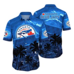 Toronto Blue Jays Tropical Hawaiian Shirt With Coconut Sunset Design