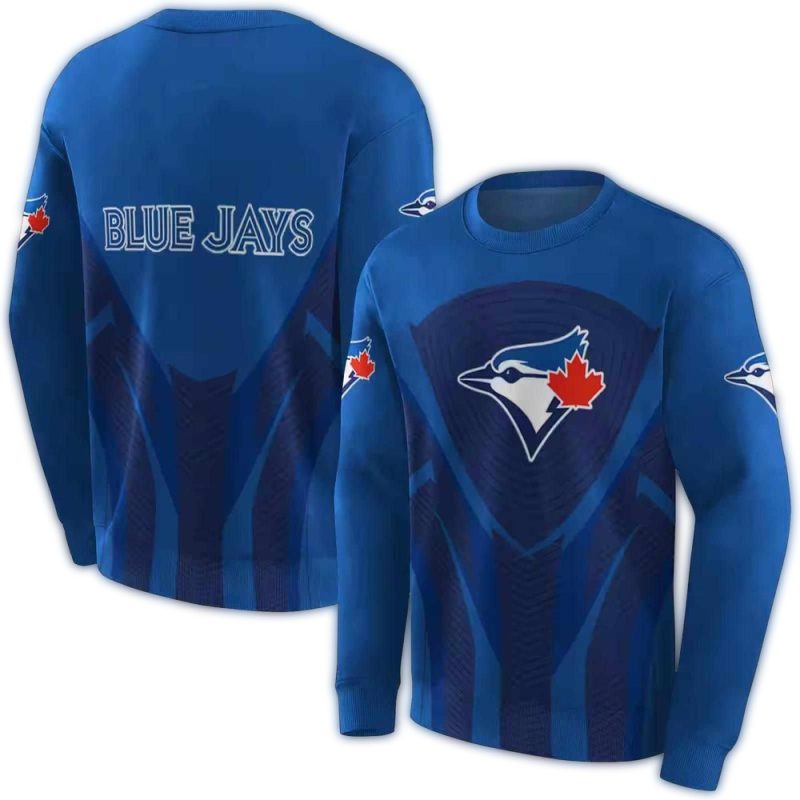 Toronto Blue Jays Concentric Lines AOP Sweatshirt 1