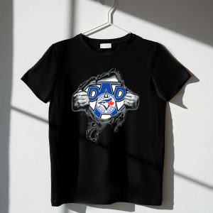 Toronto Blue Jays Superhero Dad T-Shirt - Perfect Gift For Fans
