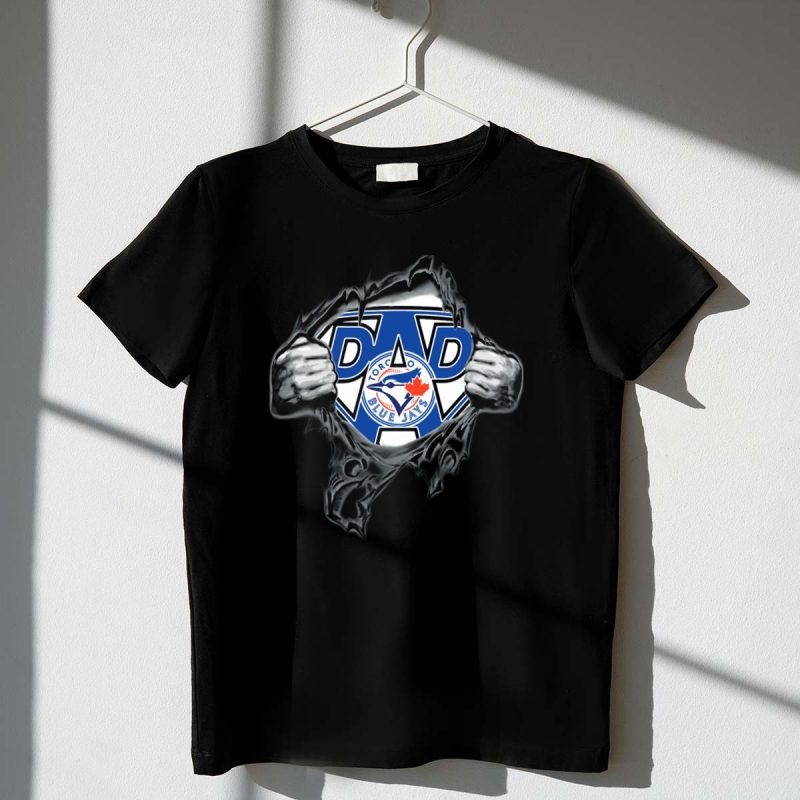 Toronto Blue Jays Dad Superhero T Shirt t shirt 1 1