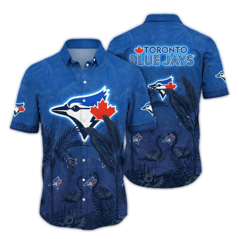 Toronto Blue Jays Flamingo Vintage Hawaiian Shirt 1