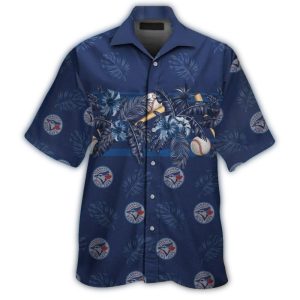 Toronto Blue Jays Floral Ball Logo Hawaiian Shirt For Fans And Beach Days