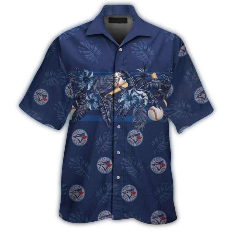 Toronto Blue Jays Floral Ball Logo Hawaiian Shirt 1