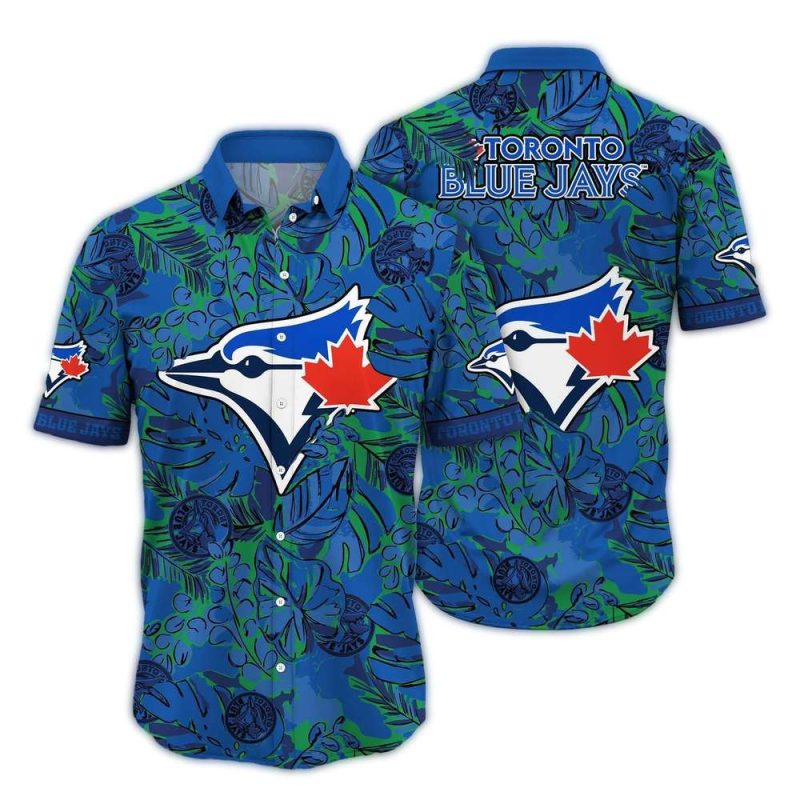 Toronto Blue Jays Floral Leafs Art Hawaiian Shirt 1