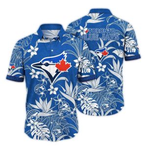 Vintage Toronto Blue Jays Floral Hawaiian Shirt For Stylish Fans