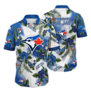 Vintage Toronto Blue Jays Floral Hawaiian Shirt For Fans