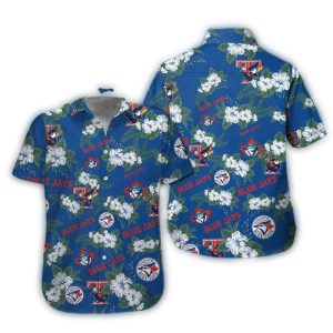 Toronto Blue Jays Floral Pattern Hawaiian Shirt For Men And Women