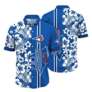 Vintage Toronto Blue Jays Floral Hawaiian Shirt For Men And Women