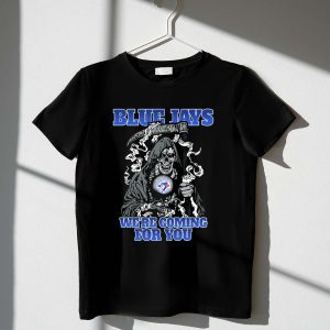 Toronto Blue Jays Grim Reaper Graphic T-Shirt - Perfect For Fans