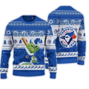 Toronto Blue Jays Grinch Stolen Christmas Ugly Sweater